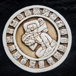 Ceramic Mayan Calendar "Burden of Time" Wall Plaque