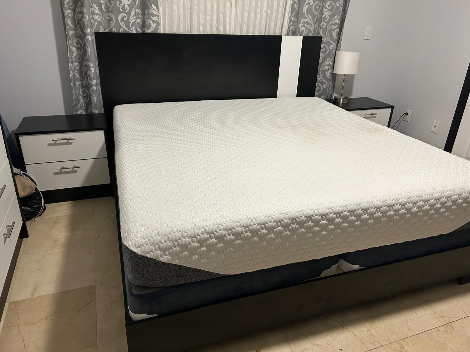 King Bedroom Set White And Black