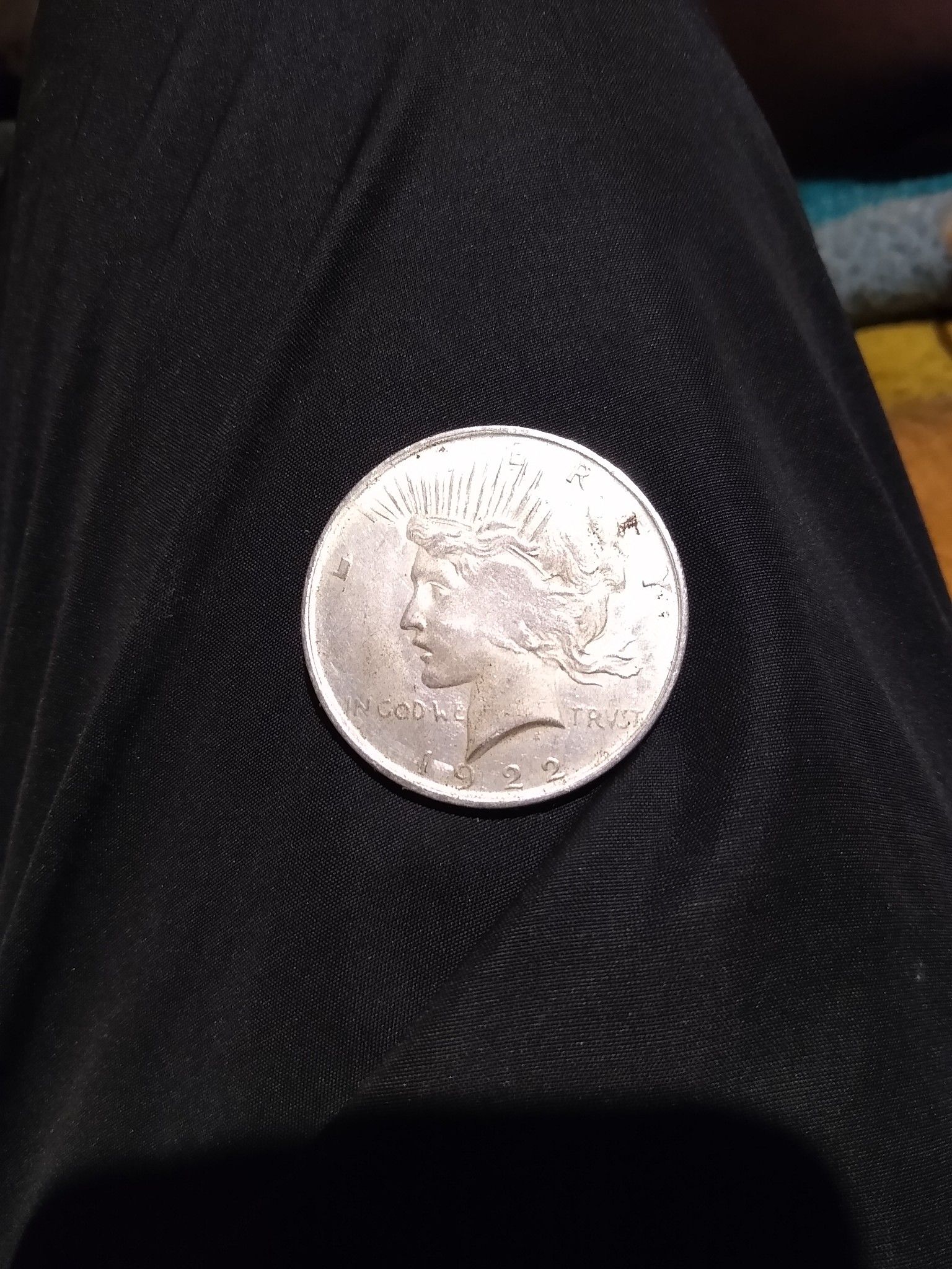 1922 silver dollar Liberty peace