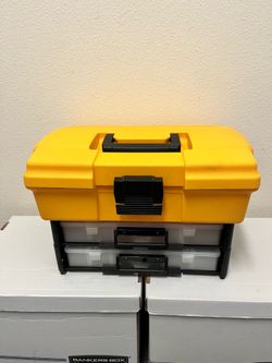 Tollbox - With 2 Removable Trays With Adjustable Compartments (Like New)