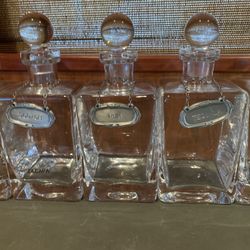 Whiskey decanters 
