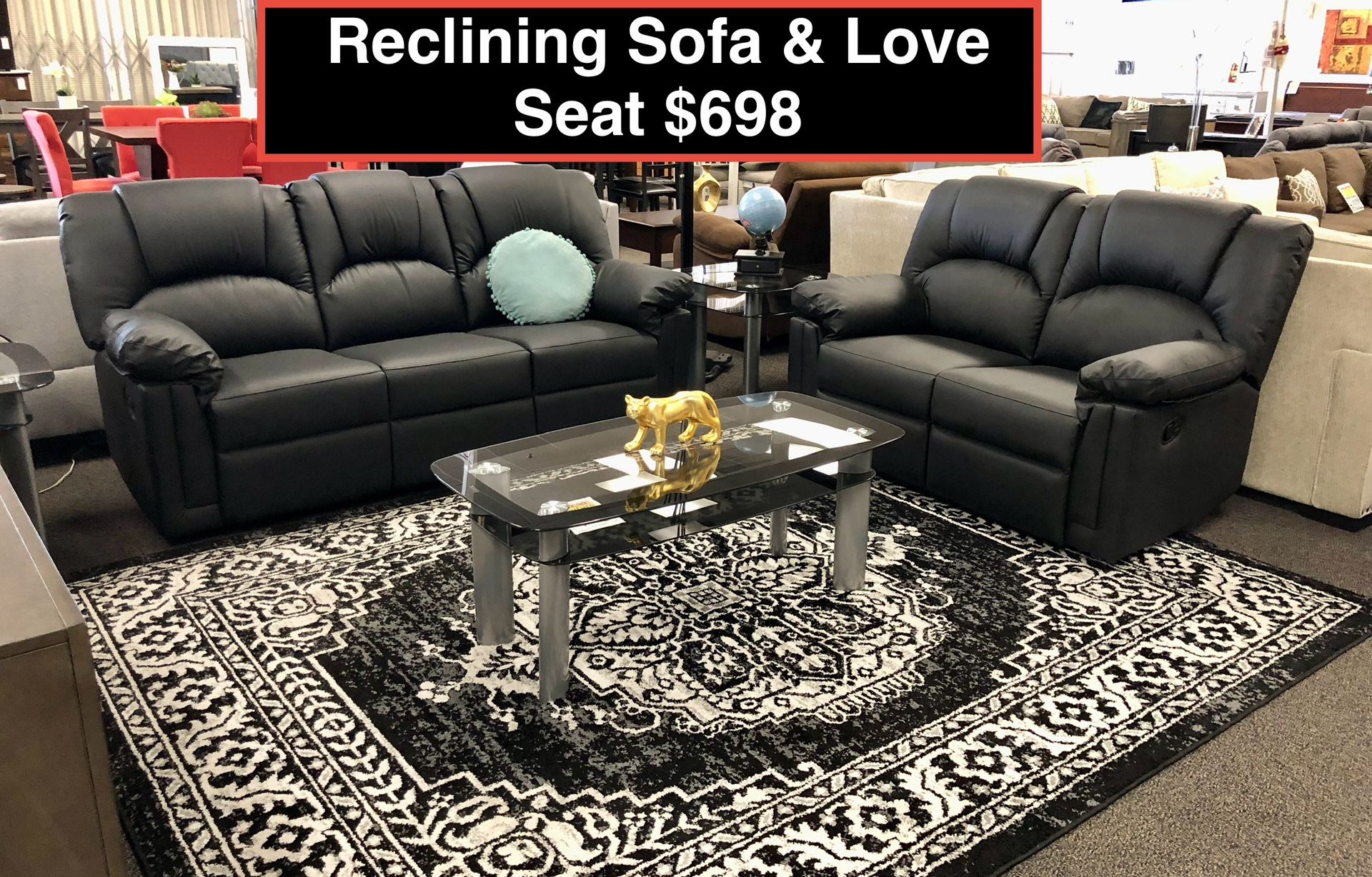 CLEARANCE SALE !!!! Reclining Sofa And Love Seat