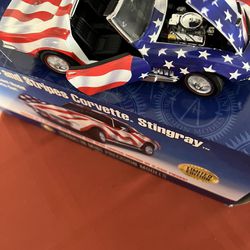 Franklin Mint Chevy Corvette Stars And Stripes Stingray Limited Edition