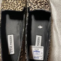 Teal Fur Dyed Steve Madden Flats