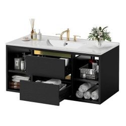 New-Moasis Floating Bathroom Vanity without Sink