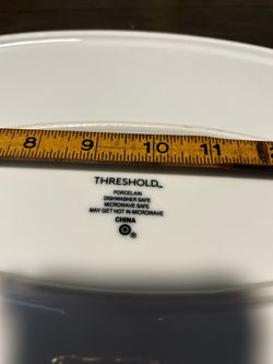 Platter white 19 inch turkey plate