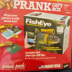 N. Peoria brand new prank gift joke box fish eye wearable camera 8 x 6 x 2 fake gift box Description Has Pickup Location Options