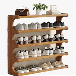 Wood Shoe Rack