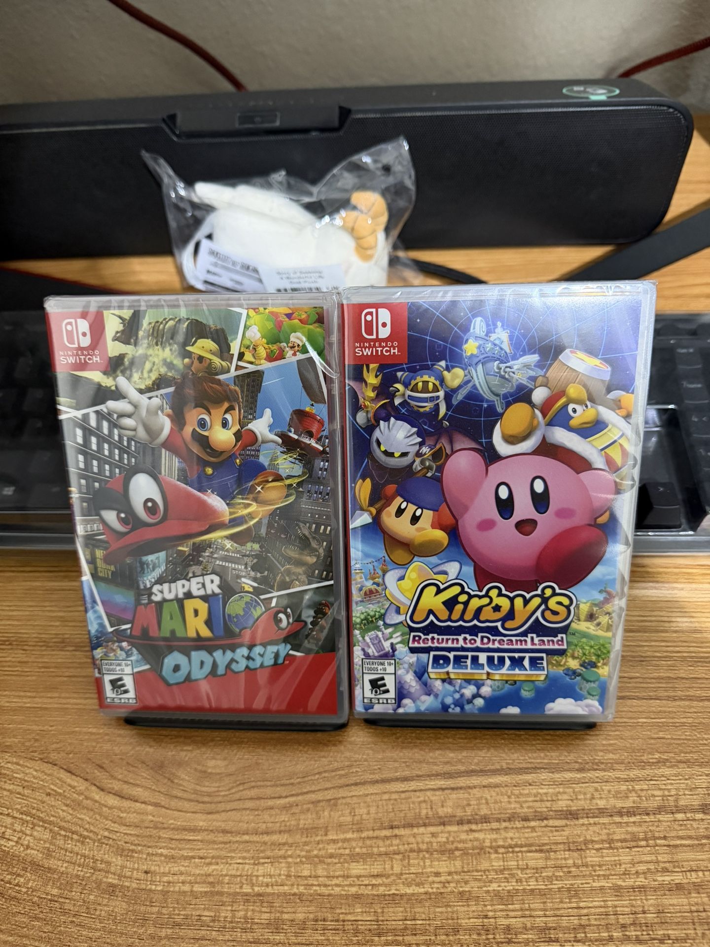 NEW SEALED Super Mario Odyssey + Kirby Return To Dreamland Deluxe For Nintendo Switch