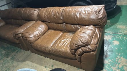 Leather couches