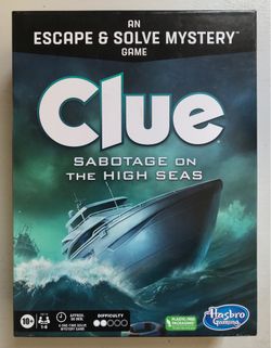 (NEW) HASBRO: CLUE - SABOTAGE ON THE HIGH SEAS BOARD GAME