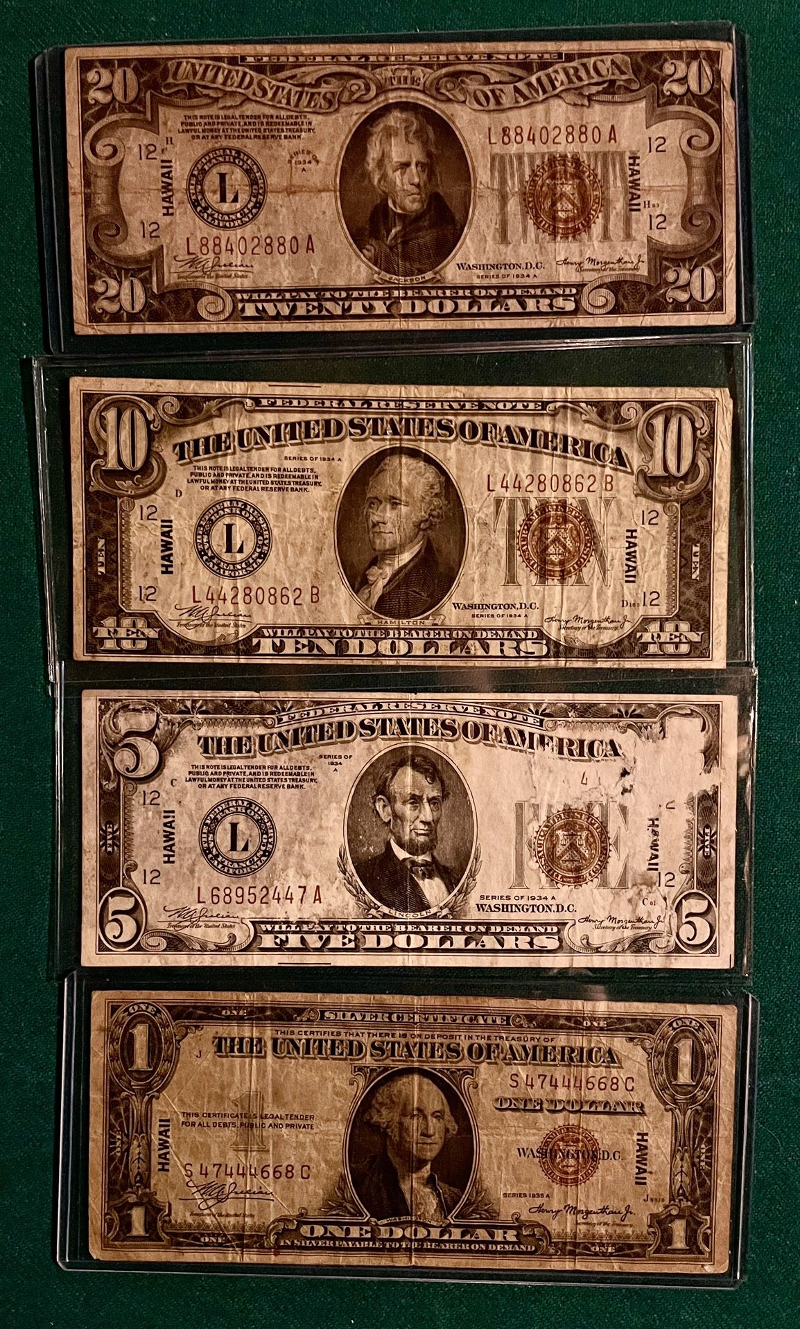 Old Us Paper Money  Collection 