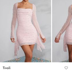 Oh Polly Pink Pearl Dress