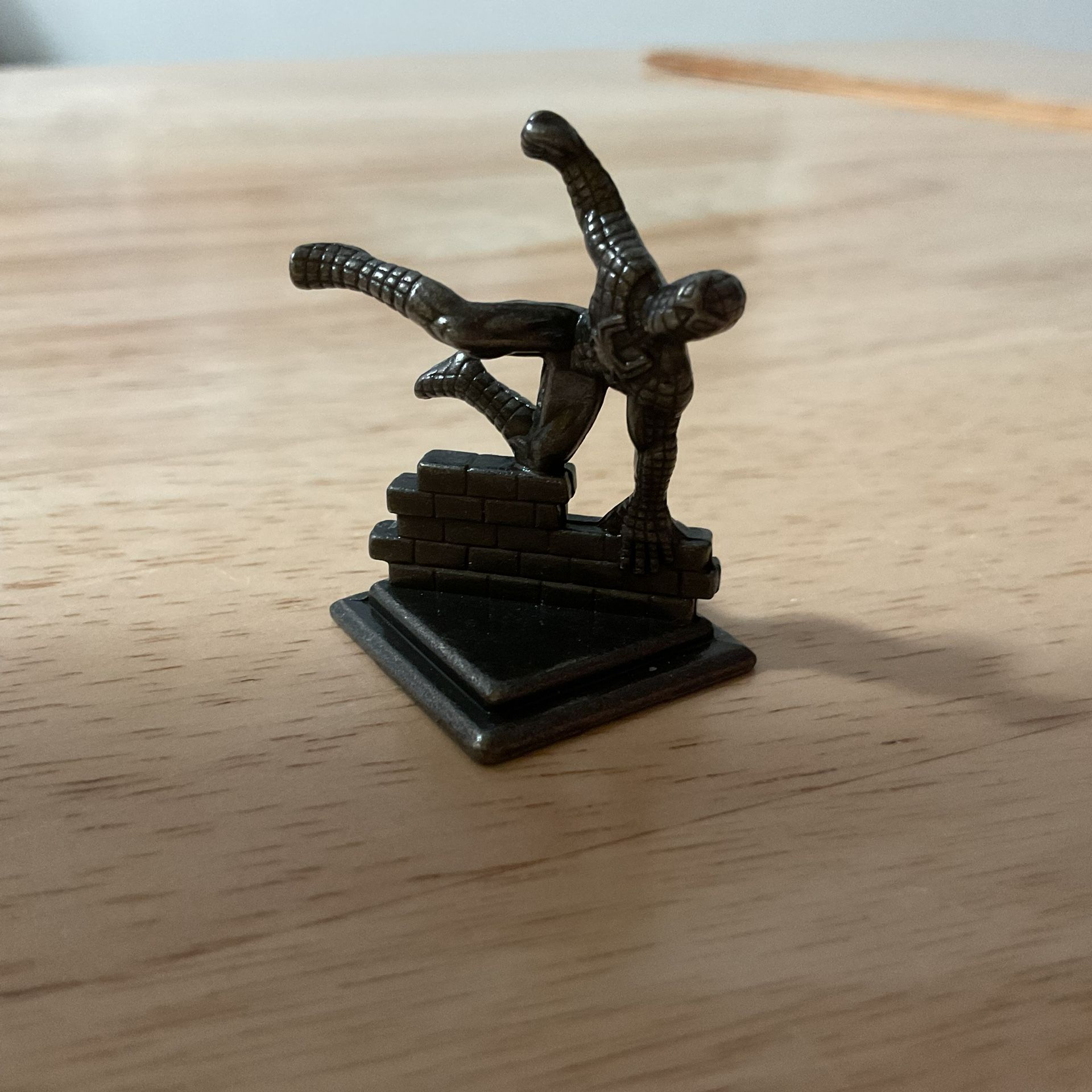 Monopoly SpiderMan on a Brick Wall Token Replacement Game Part Piece Metal 2007