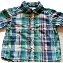 Children's Place Boys 6-9M Short Sleeve Button Front Shirt