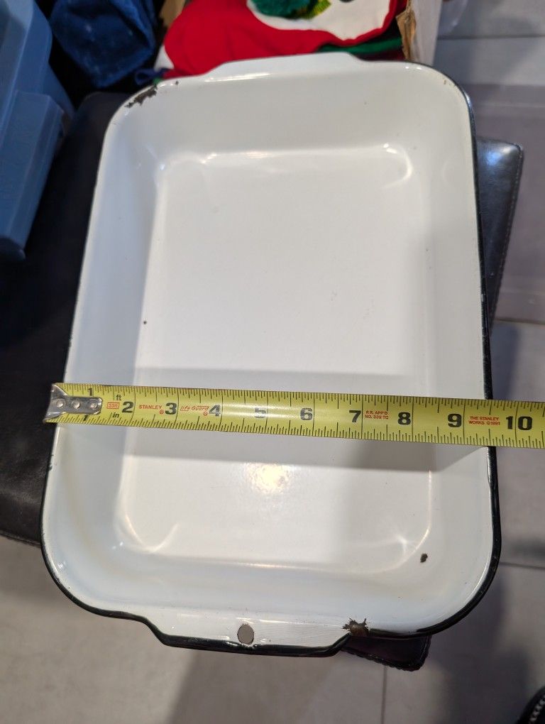 Vintage White Enamel Set