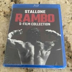 brand new sealed blu ray rambo 5 films bluray