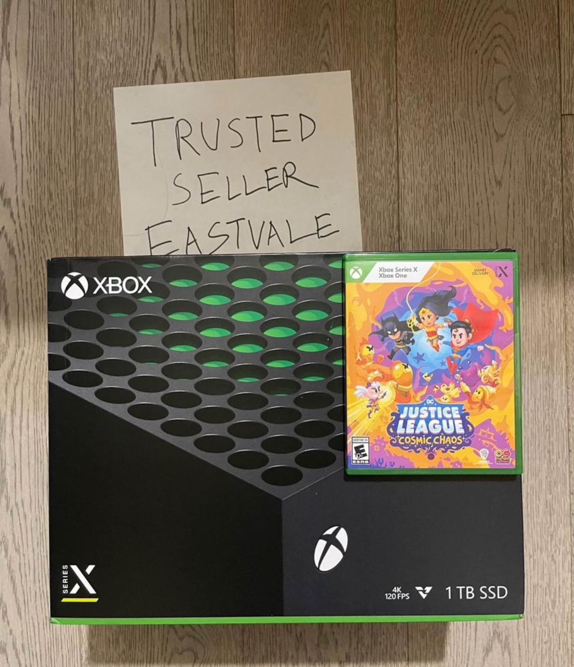 Xbox Series X 1TB SSD Disc Console - Works For Digital - comes with Justice league