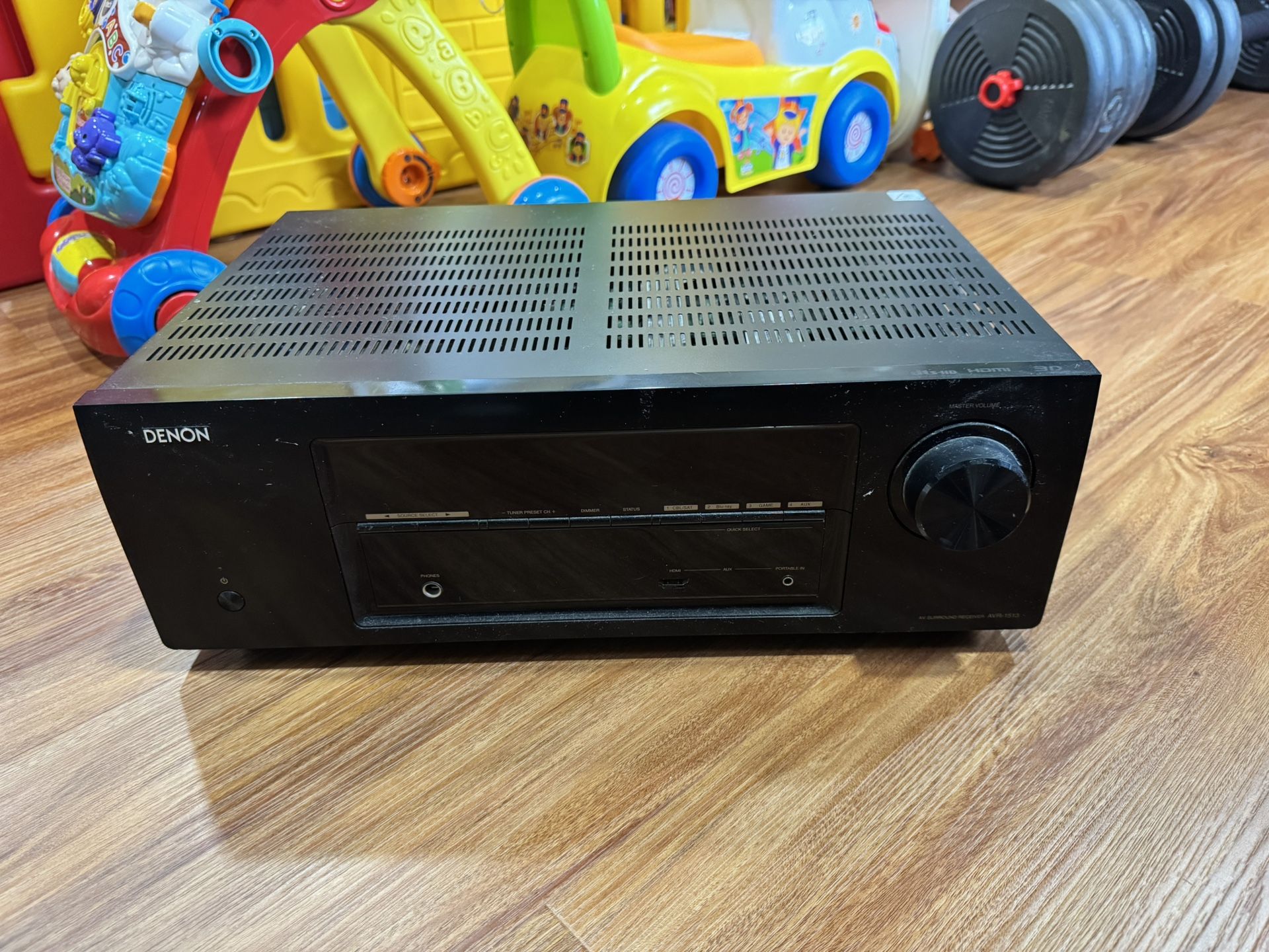 🎵 Denon AVR-1513 AV Surround Receiver + Original Remote – HDMI, Dolby TrueHD, DTS-HD, 3D 🎵