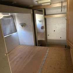 All cosmetic damages new subfloor installed in kitchen area