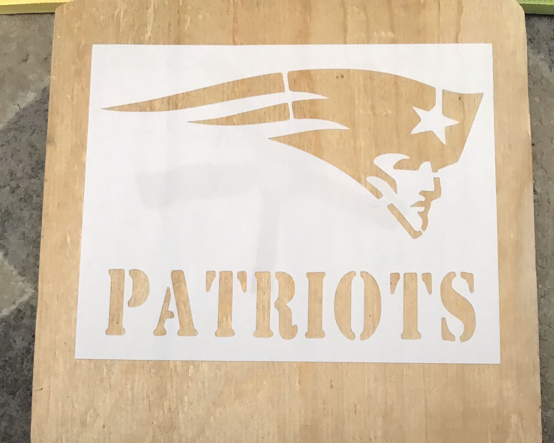 Patriots Logo Stencil