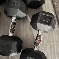45 Lbs Dumbbells Set Pair