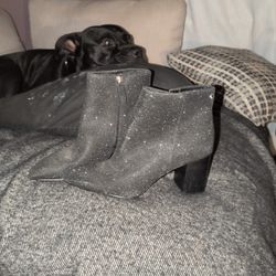 Late Spade Ankle Boots Glitter 8