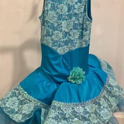 Blue Ballet Dance Costume 