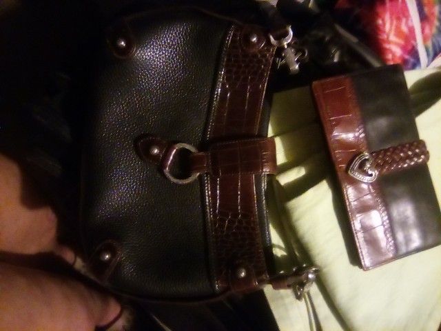 Brighton Small Shoulder Purse And Matching Wallet