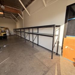 Whalen Commercial Storage Racks with Uprights, Beams and Wire Decking