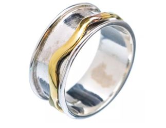 Super Fashion Wedding Two Tone Band Ring