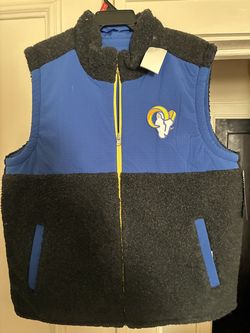 Los Angeles Rams reversible zipper front vest size XL