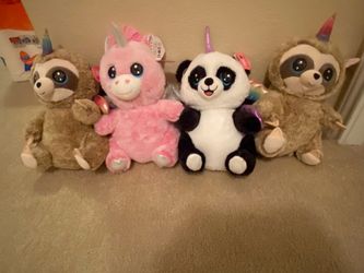 4 Plush Toys