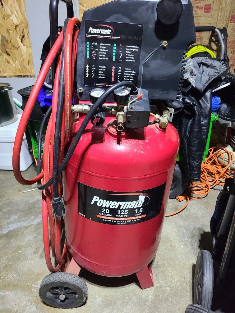 Powermate Air Compressor  20 Gallons 