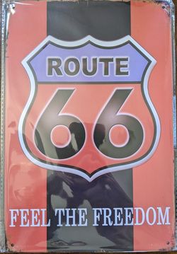 Route 66 Metal Wall Art