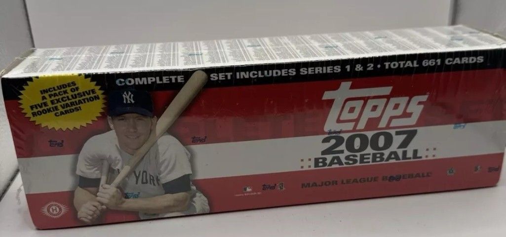 2007 Topps Baseball Card Complete Set Factory Sealed Series 1&2 Total 661