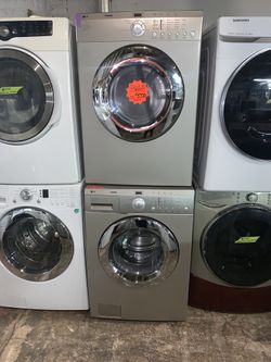 LG front load washer and electric dryer working perfectly with 4 months warranty