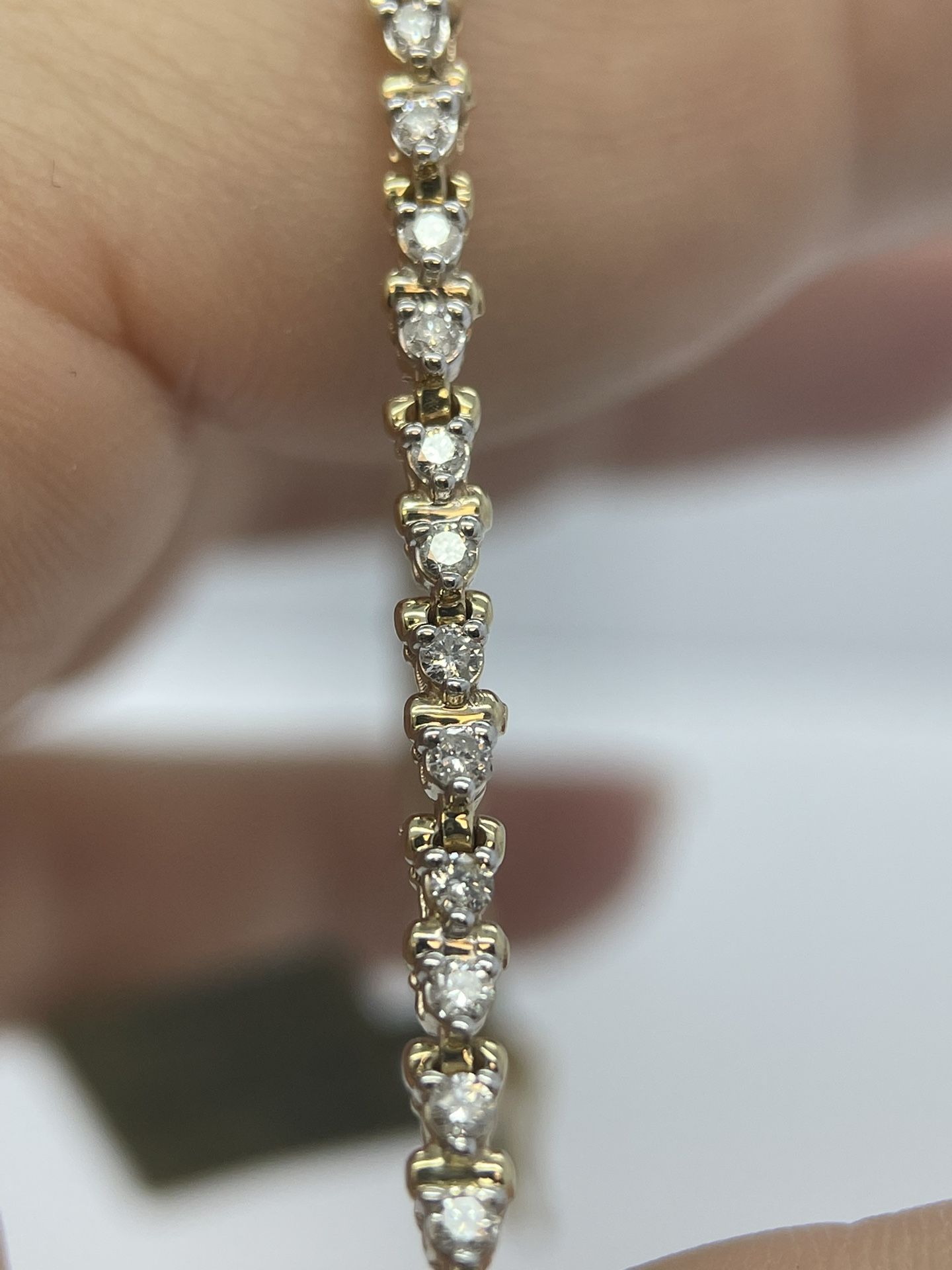 14K Gold Dia Bracelet  