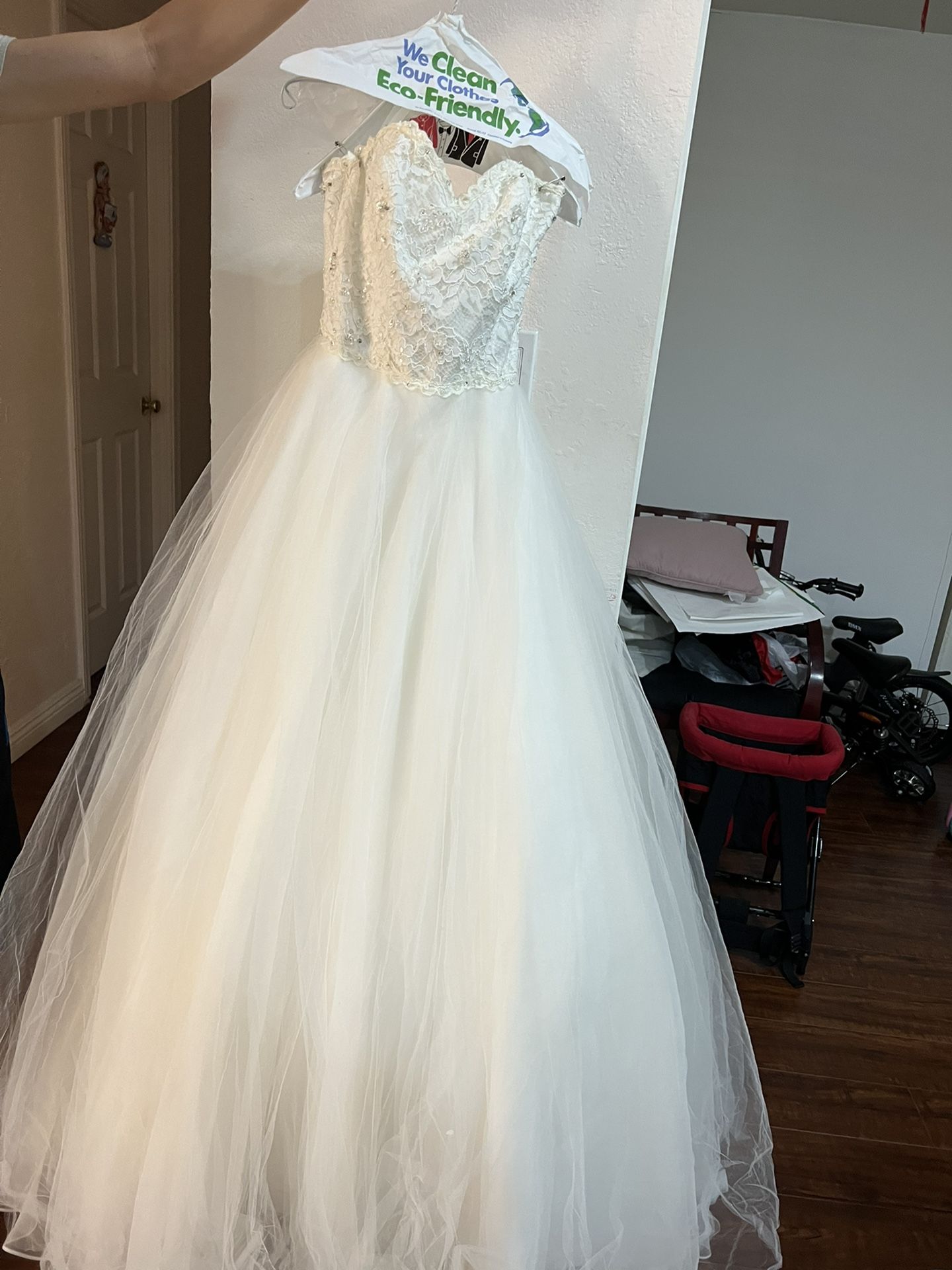 Mori Lee Worn On Once Wedding Dress 