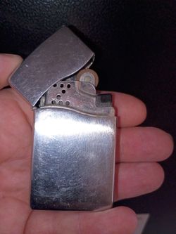 Zippo lighter silver