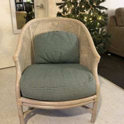 Cane Barrel Chair