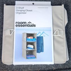3-Shelf Hanging Closet Organizer