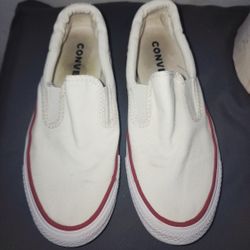 Converse Chuck Taylor Slip On Youth Sz 3.5 Boys & 5 Girls White