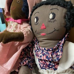 Set Of Two Handmade Vintage Dolls! 