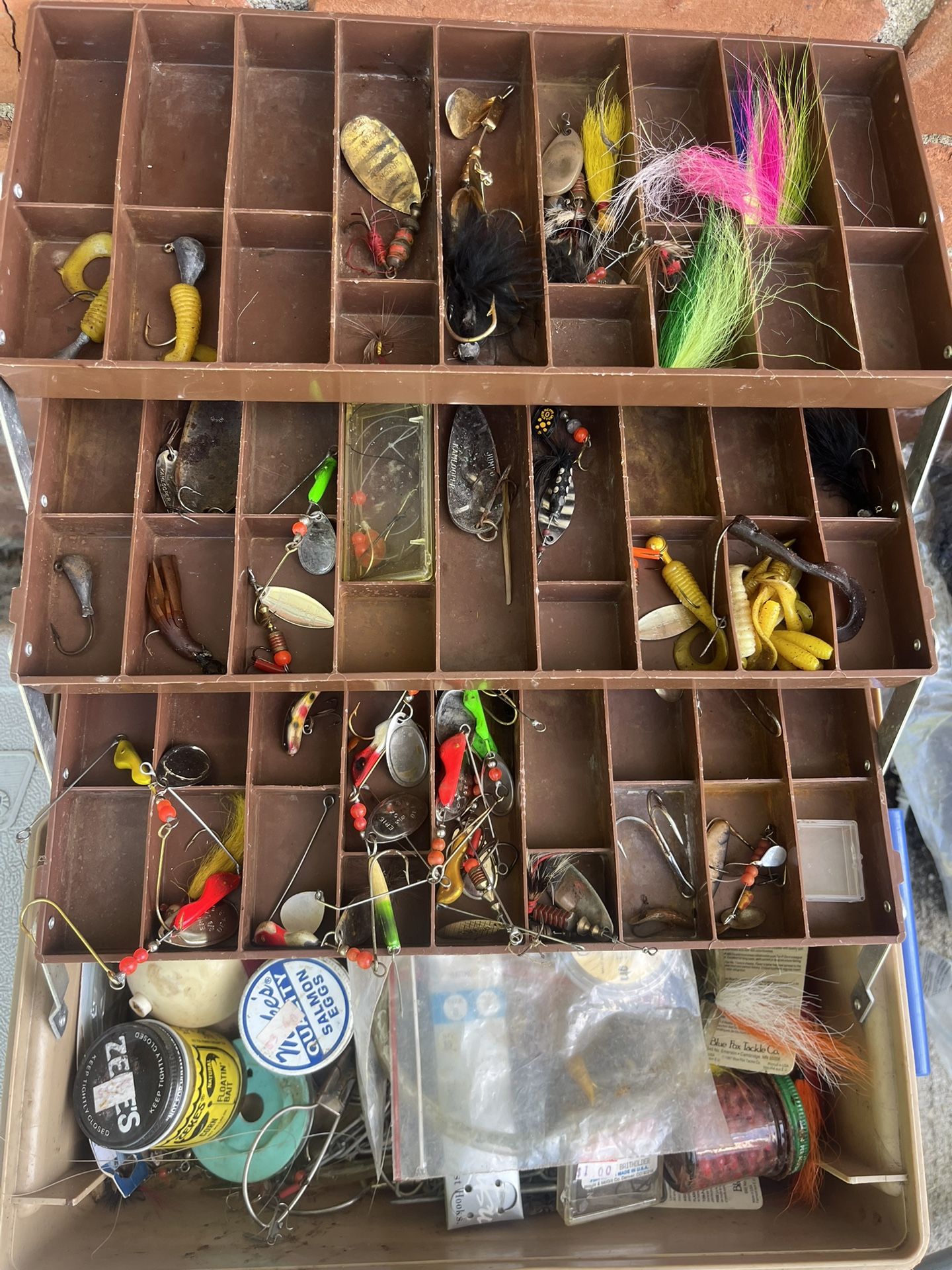 Tackle Box Of Lures And Whatnot