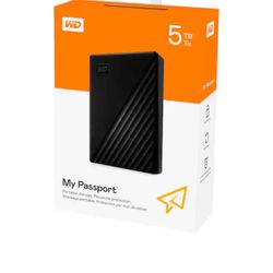 WD My Passport Storage 5TB External USB Hard Drive