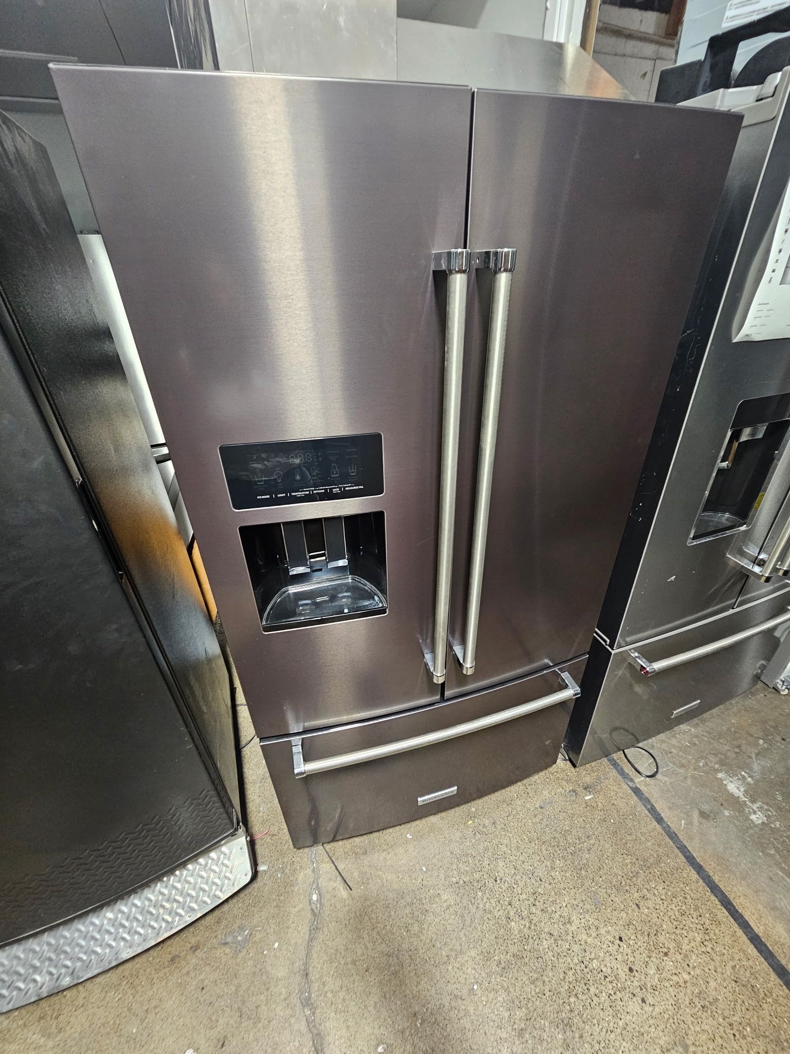 Kitchenaid French Door Black Stainless Refrigerator