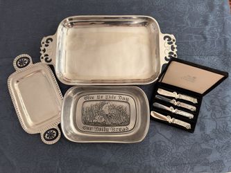 High end Serving Tableware Trays and Knife Set