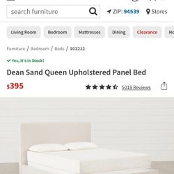 Bed Frame Queen Size: Minimum Used