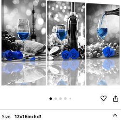 Canvas Wine Paintings BRAND NEW. 